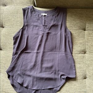 Sleeveless Black Shell Blouse